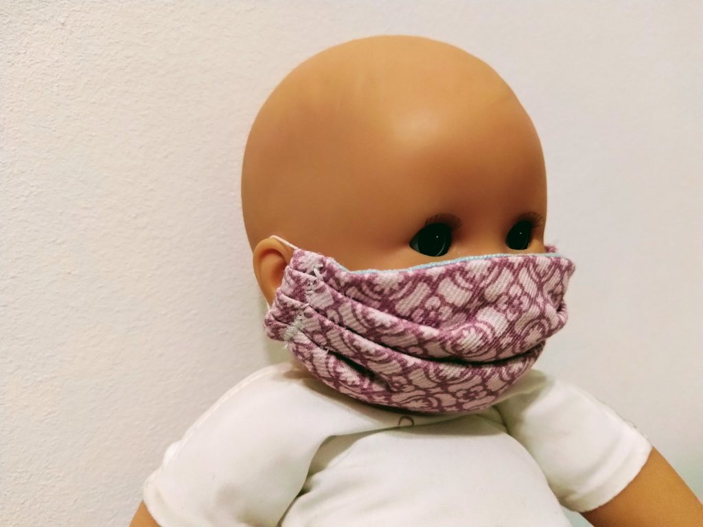Mundschutz für Puppen nähen